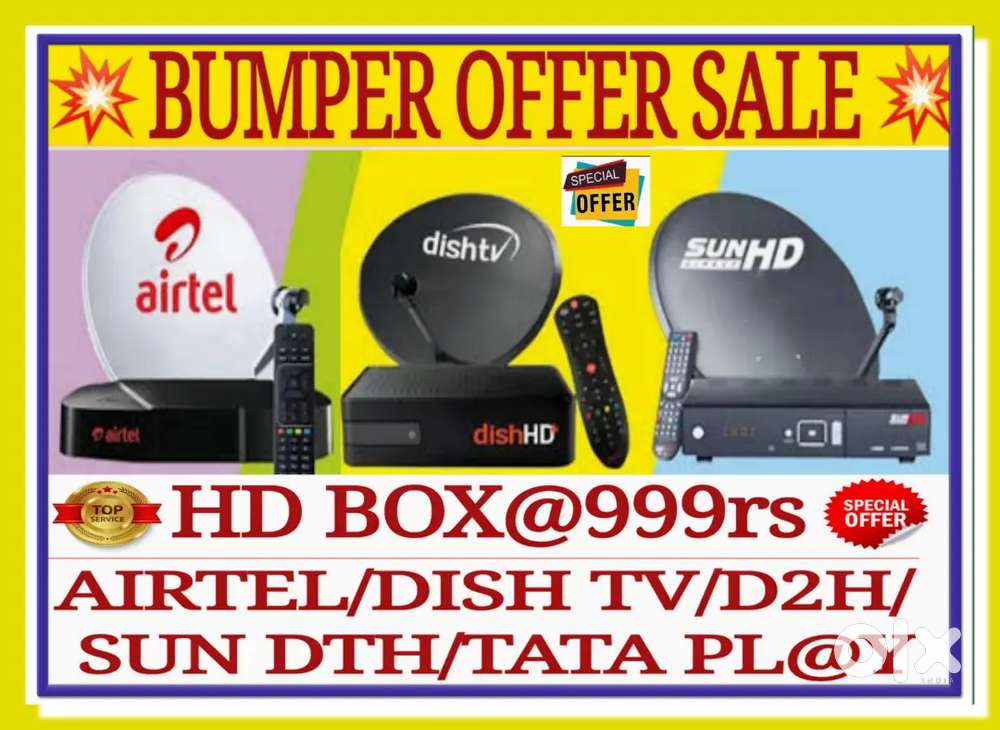 Bumper Offer*TataPlay,Dish tv,Airtel Dth@Offer Pricing. LED TV/DTH