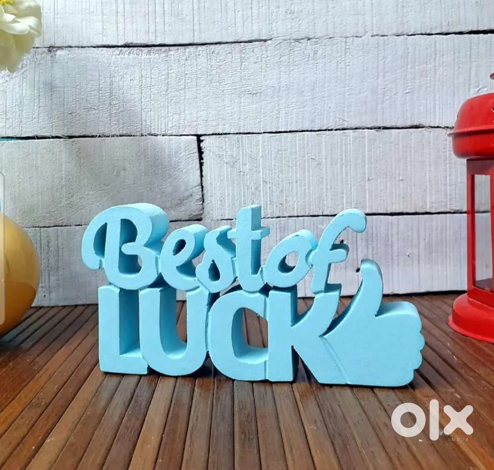 Best of luck - wooden word art