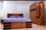 Bedroom furniture cupboard and 6*5 bed with storage £÷00277