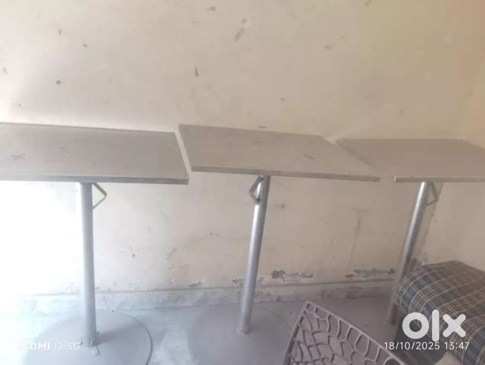 Table resto standing heavy steel