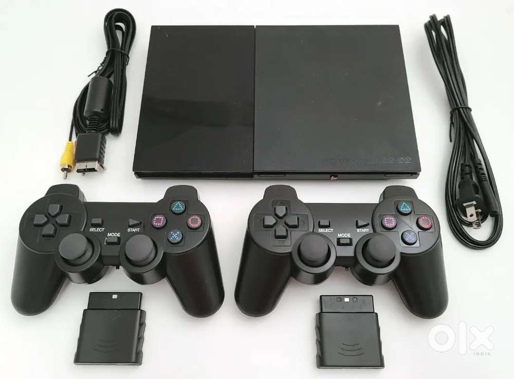 Ps2 slim with two controller all games og smack down pain