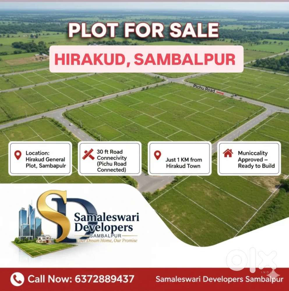 PLOTS FOR SALE IN HIRAKUD SAMBALPUR.