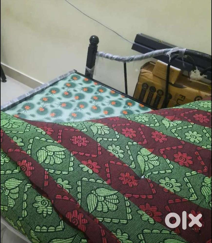 Metal cot and bed for sale
