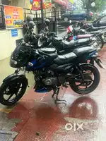 Pulsar 150 bs4 dual disk neon blue colour neatly used