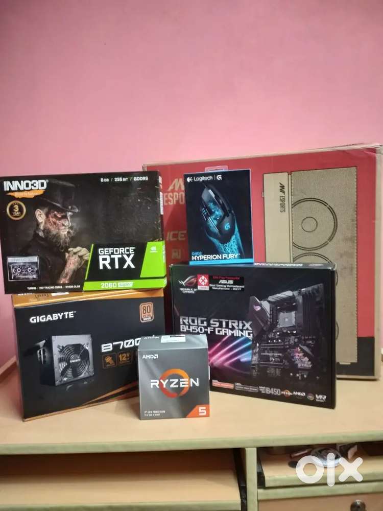 Gaming/Creator PC – Ryzen 5 3600, RTX 2060 Super, 16GB, Original Boxes
