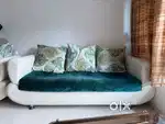 Sofa 7 seater, tv unit, center table, computer trolley and box bed