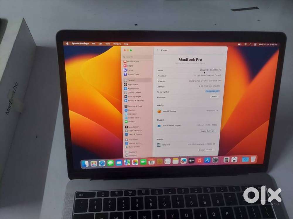 MacBook Pro 13-inch (2017)  Core i5
