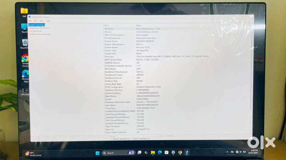 Dell Precision 5570 Intel(R)Core i7 - ( 12800H )12th Gen Open Box