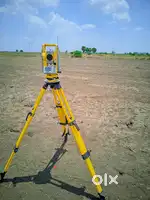 Total station machine survey