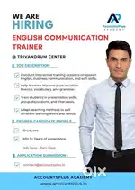 Required part time English Communication Trainer