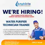 WE'RE HIRING – Water Purifier Maintenance Trainee