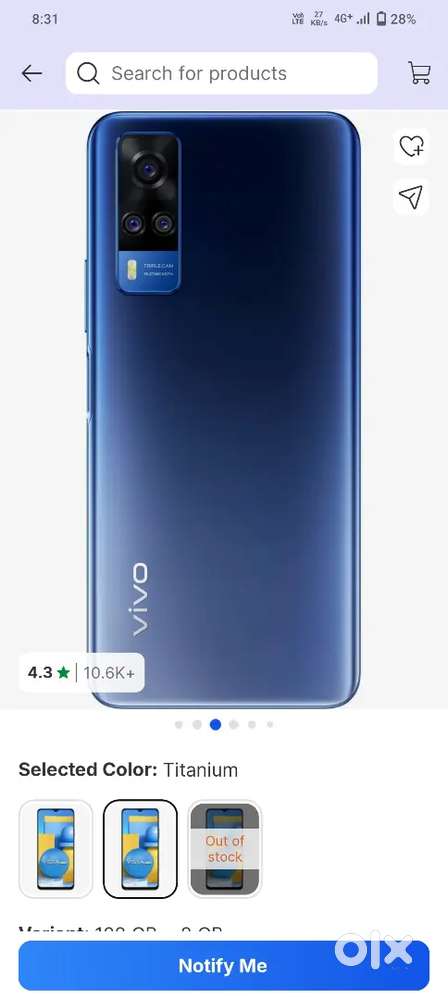 Yivo Y51A mobile phone