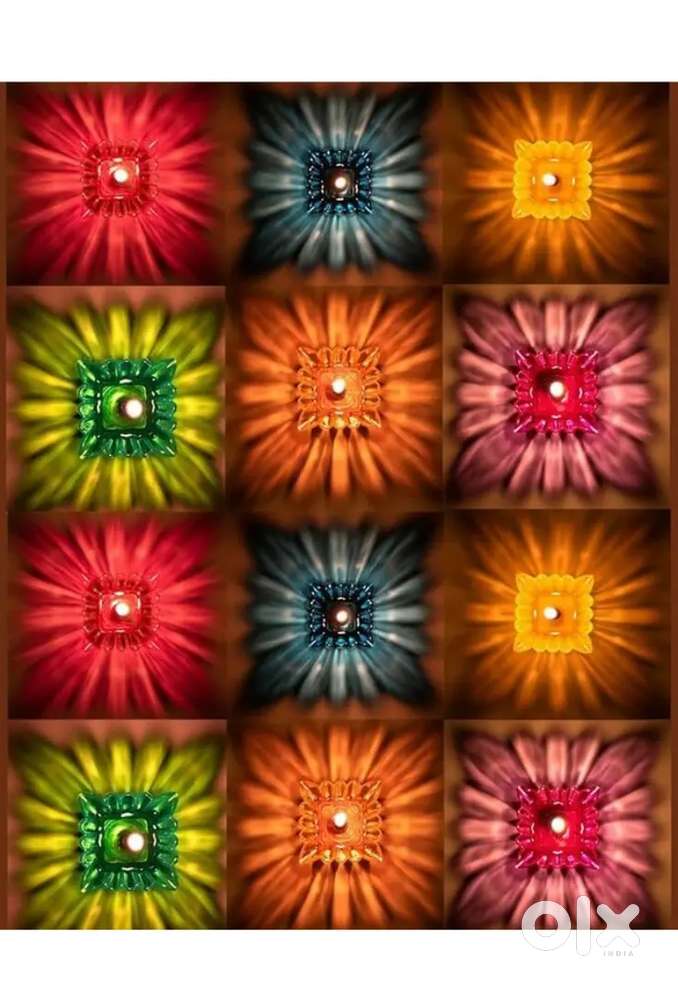 Plastic Reflective Diya