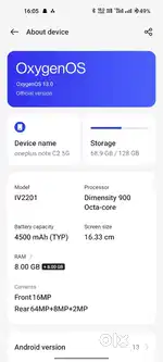 Oneplus note C2