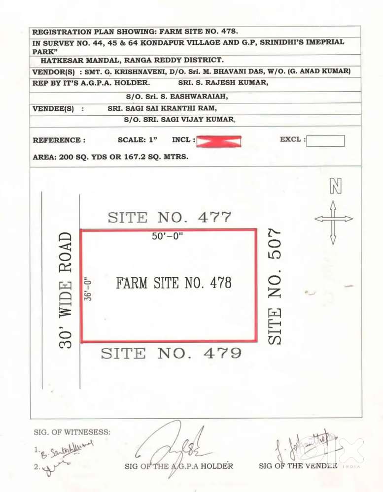 Best investment high returns Open plot for sale in Ghatkesar, kondapur