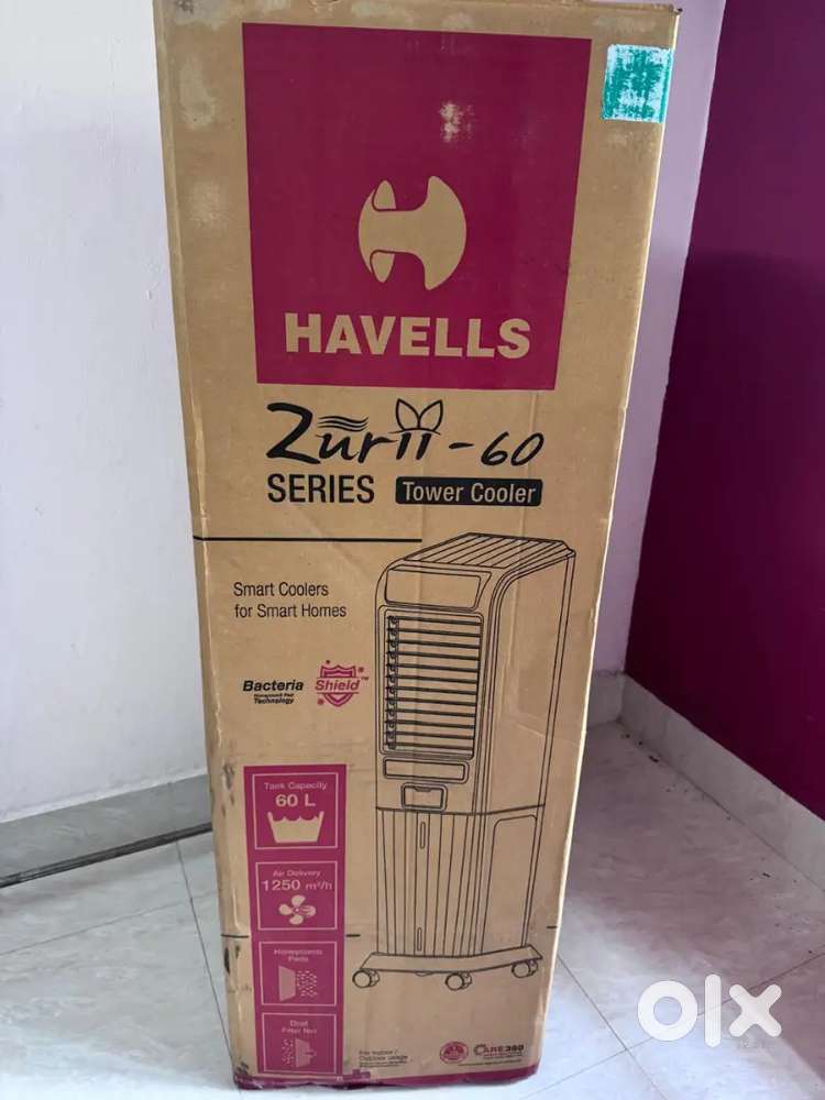 Unused New Havells zurii 60 air cooler