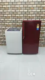 -#8Combo samsung red fridge and lg top load with delivery @14500