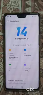 Vivo 5g Android phone curved display Vivo v23Pro