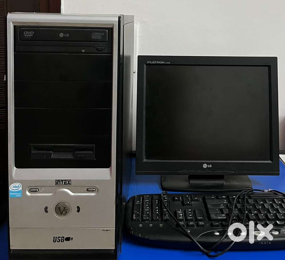 Hard disk - Intel Pentium-4 in side , LG Flatro Monitor &  Key board