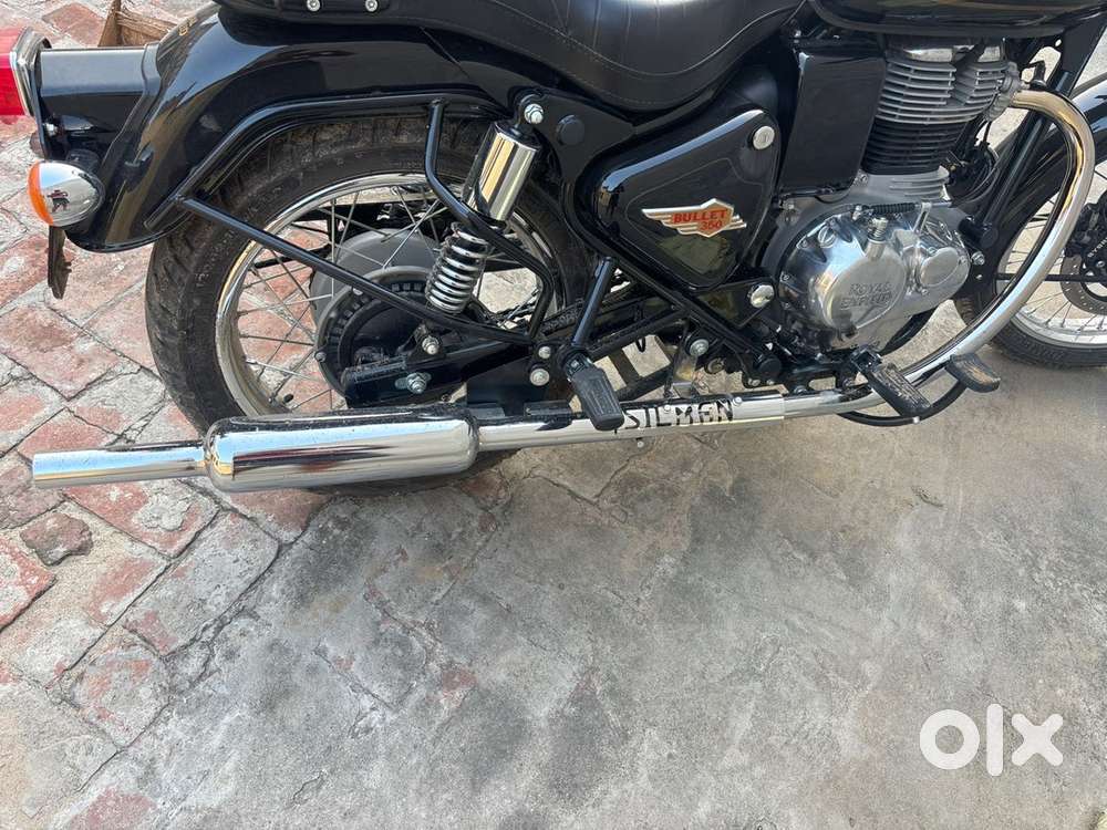 New Bullet 350 silencer+ c bend pipe new