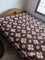 Wooden Cot with Bed