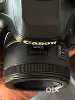 Canon 80D with kit lens and 50mm 2 battry one charger