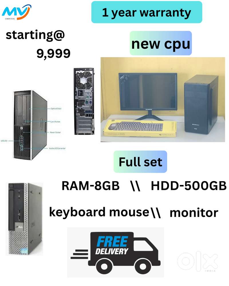 2GB Graphics  Desktop Laptop Computer Full Set Sales & Service Done