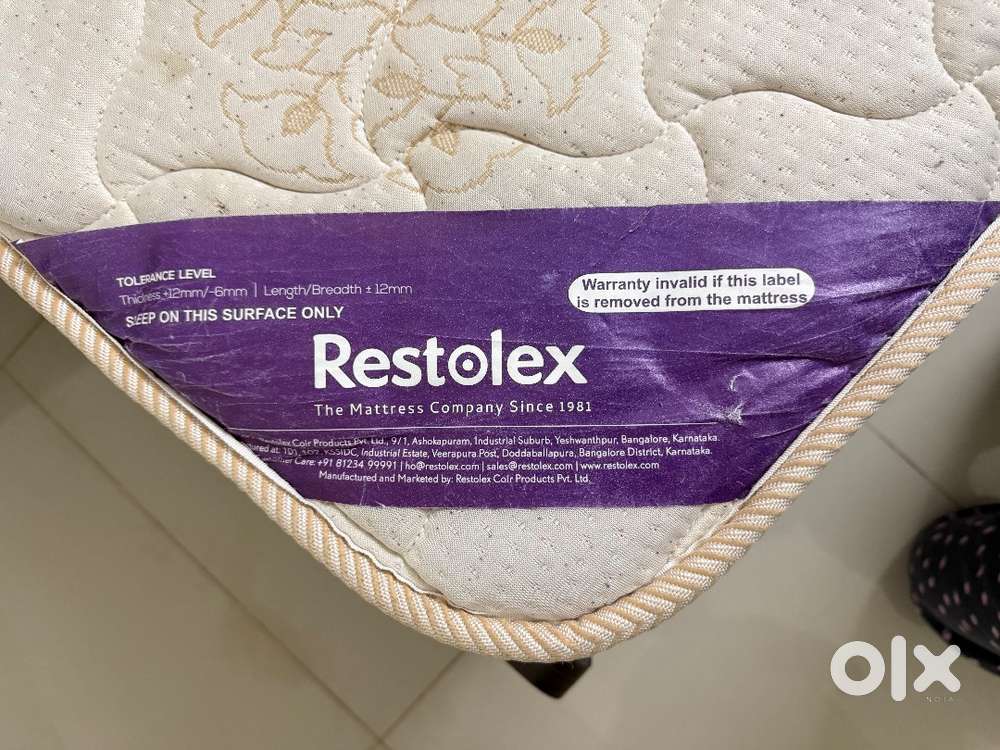 Queen-sized bed with Restolex mattress