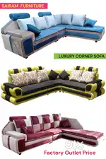 Sairam Furniture new elegant 5 seater corner sofa factory outlet price