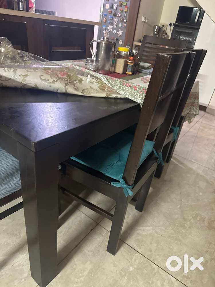 4 seater solid wood dining table
