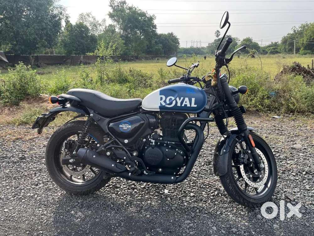 ROYAL Enfield hunter 350 top model rebel blue color