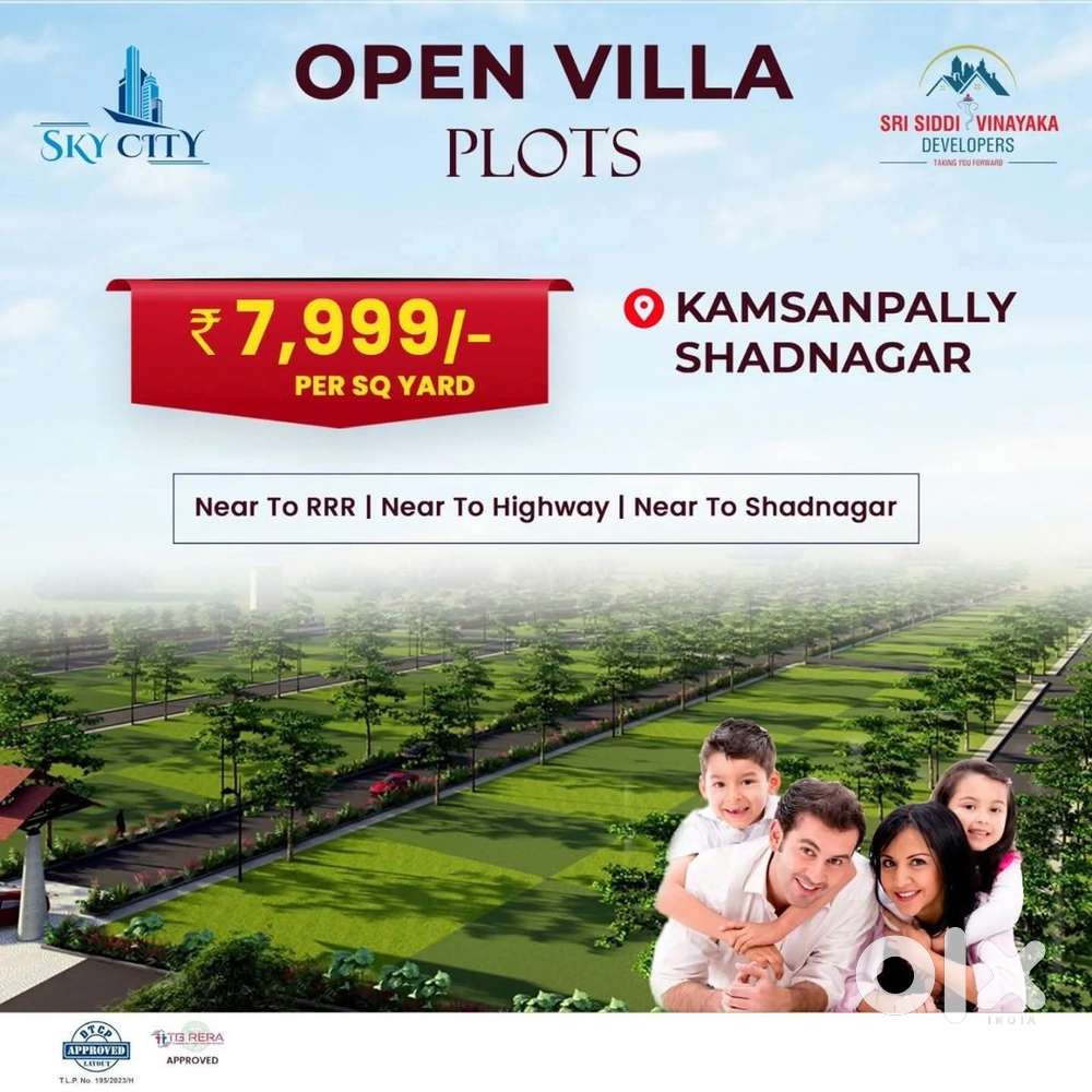 Open Villa plots @ Shadnagar Bangalore Highway