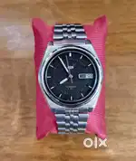 Seiko 5 vintage automatic watch black