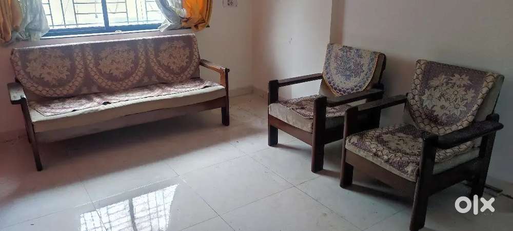 Teak wood Sofa set 3+2 - in pure sagwan make Thakkersons