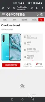 Oneplus nord 8 gb ram 128 gb rom  folder change h