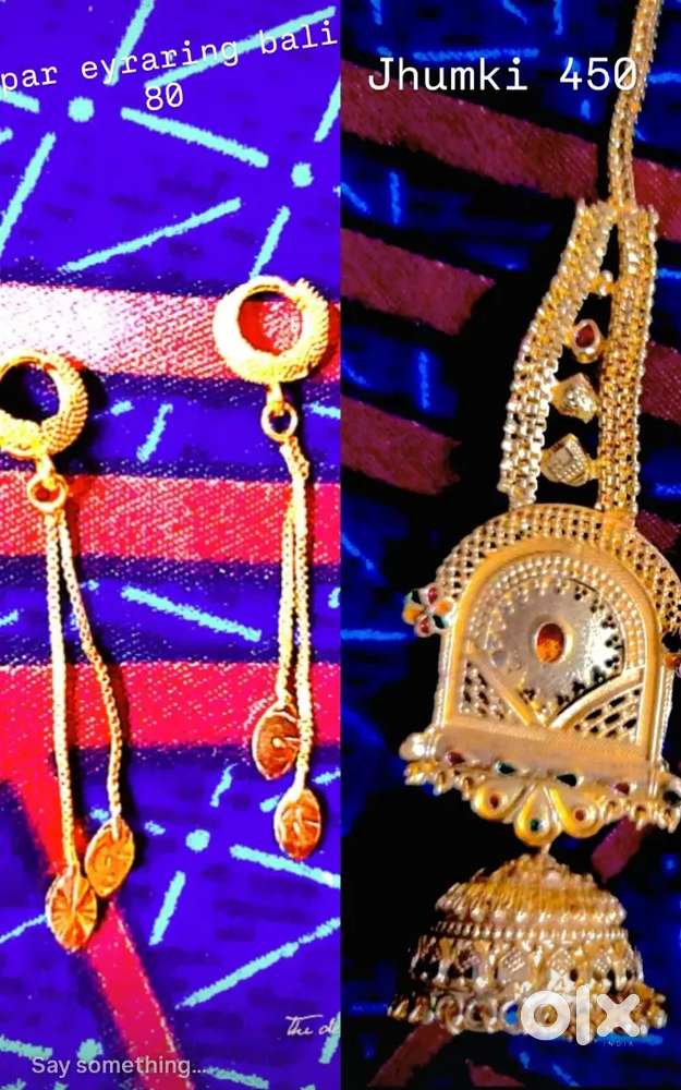 Upar eyraring bali and jhumki