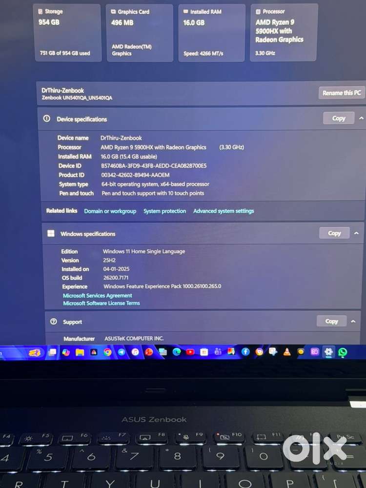 Premium ASUS Zenbook OLED – Ryzen 9  16GB  1TB SSD  Touchscreen