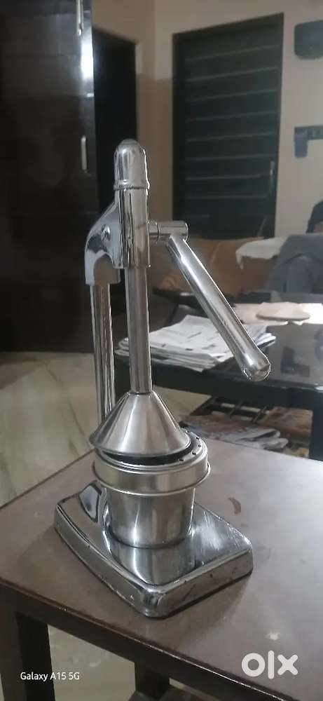 Imported stainless steel manual juicer purchased from Dubai hardly use
