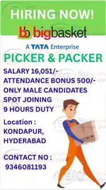 Want delivery boy's for big basket