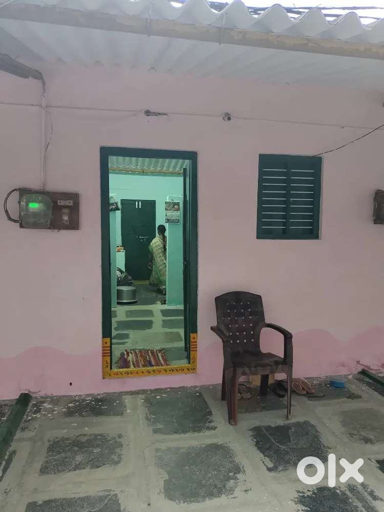 2bhk each portion and attached bathroom. And saparate current meter,