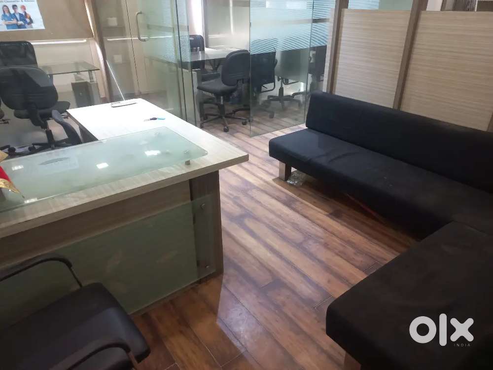 Office in rent with signage for Travel and Visa, Insurance and Banking