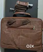 Executive Leather Laptop Office  Sling Bag