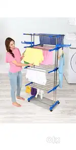 TNC Steel, Plastic, Aluminium Floor Cloth Dryer Stand