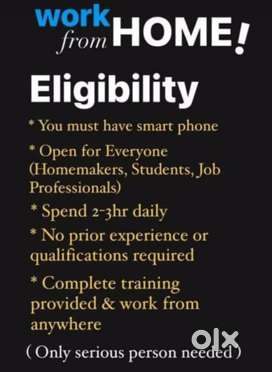 Se kaam karne ka moka mobile se kaam part time and full time dono hai