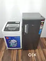 ₹13#14₹1 with warranty single door fridge and top load washing machine