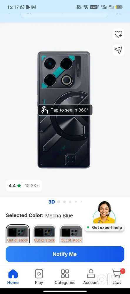 GT 20Pro 256 gb 16 gb RAM