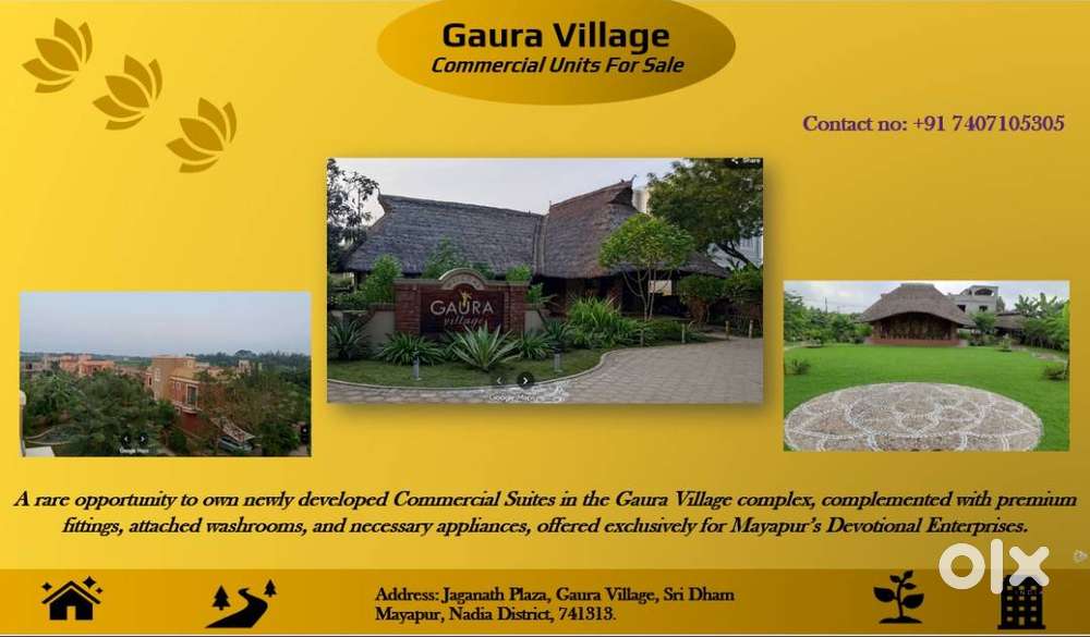 Own your premium commercial suite in Sri Dham Mayapur only Rs 14 Lakhs