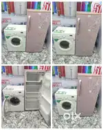 I'd56 lg single door fridge with front load washing machine combo