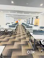 Luxury office space reception waiting area 5 cabin 100 seats