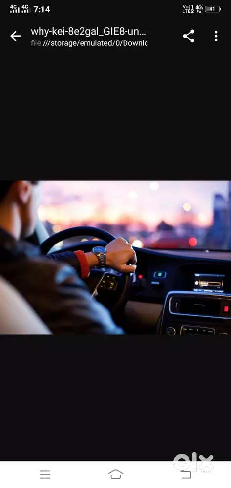 Please parmanent driving ke  liye msg kre